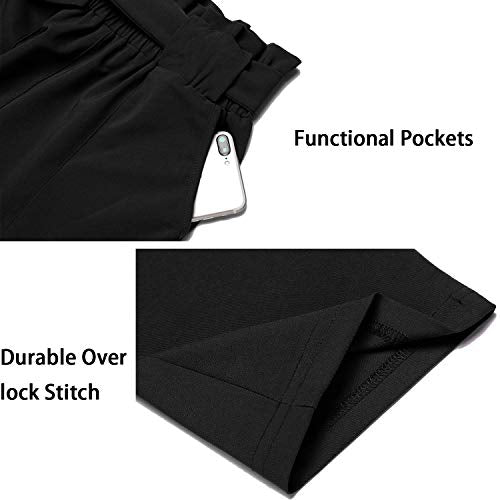 Paper Bag Slim Pants with Pockets Paper Bag Slim Pants with Pockets